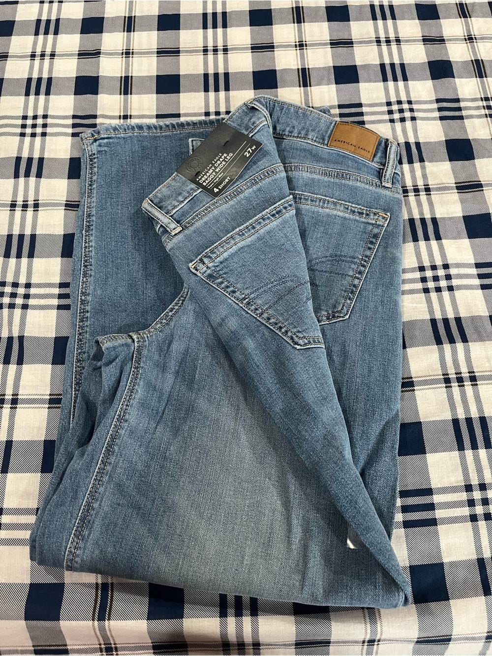 American Eagle Outfitters High-Rise Light Blue Jeans
